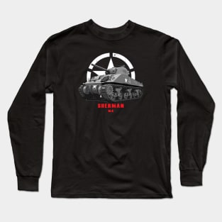 M4 Sherman Military tank WW2 Long Sleeve T-Shirt